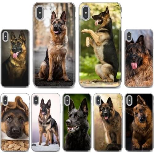 For Huawei Y6 Y5 2019 For Xiaomi Redmi Note 4 5 6 7 8 Pro Mi A1 A2 A3 6X 5X 7A Soft Case Housing german shepherd dog