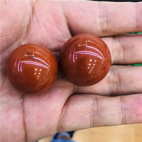 Natural crystal jasper crystal Ball Reiki processing table decorative natural stone gifts 2pcs