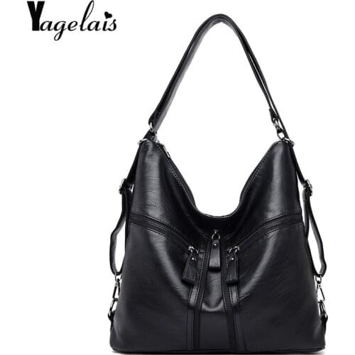 New 2020 European style Womens Handbags black Women Messenger Bags Leisure Female Tote Fashion Large capacity Shoulder Bags