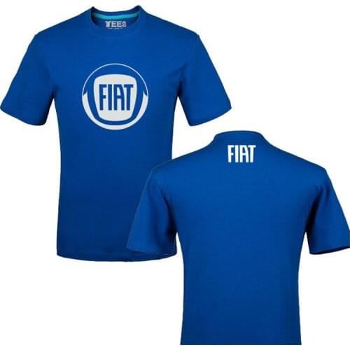 2021 NEW Styie Brand Tshirts Funny Fiat logo 100% Cotton Printing T-shirt Unisex Summer Casual T Shirt