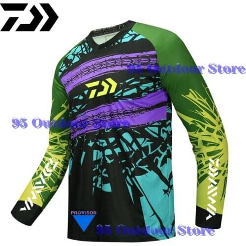 New Fishing Daiwa T Shirt Anti-UV Sun Protection Long Sleeve Jersey Men Quick Dry Shirt Breathable Professional Fishing Clothing