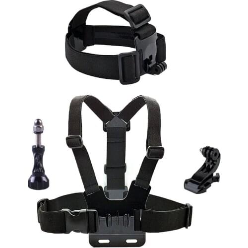 New Head Strap Mount + Chest Mount for GoPro Hero5, 4, 3+, 3, 2, 1