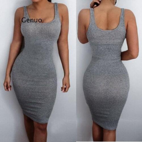 New Sexy Women Summer Dresses Backless Dresses Sleeveless Bodycon Dress Clubwear Bandage LadiesT Shirt Casual Mini Dress