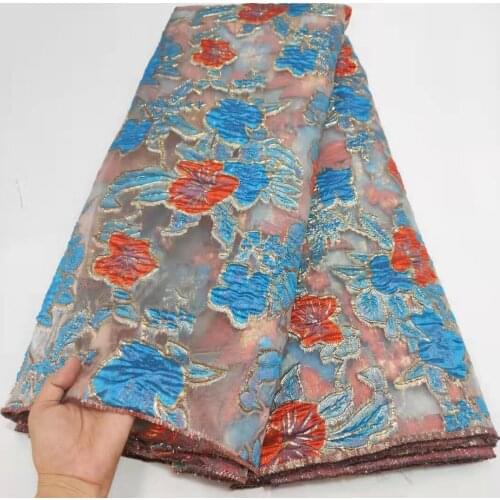 Latest Jacquard Brocade Lace Fabric Top Selling French Lace Fabric High Quality African Nigerian Lace Fabric For Party S1861