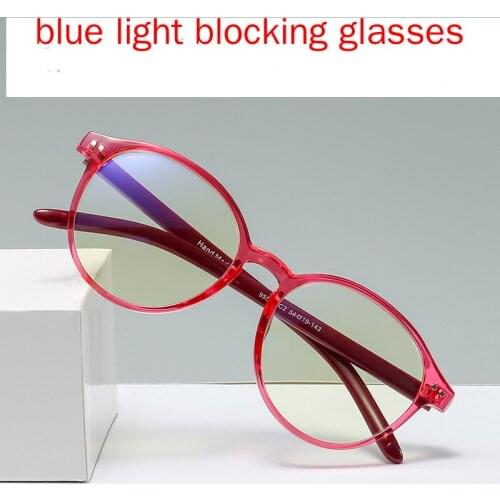 Retro Round blue light blocking glasses Men Women Ultra Light Myopia Eyeglasses Myopia glasses finished with box FML