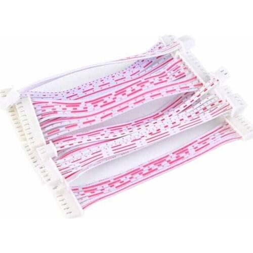 XH2.54 2.54mm 2P 3P 4P 5P 6P 7P 8P 9P 10P 11P 12P 20PIN double-end plug Red white flat cable connectors with wrie 10CM