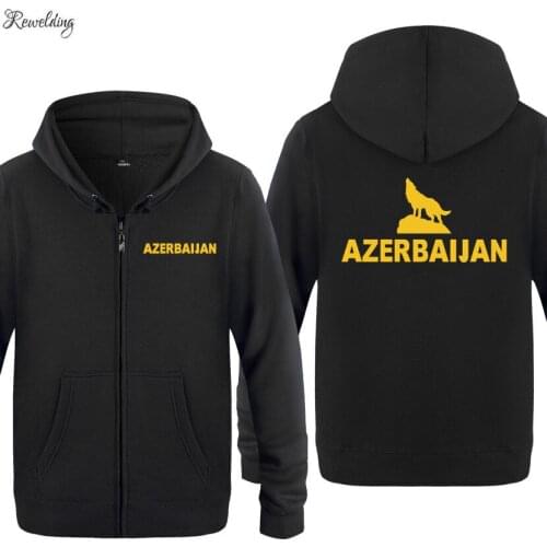 Zipper Hoodies Men Azerbaijan Baku Printed Funny Mens Hoodie Hip Hop Fleece Long Sleeve Mens Jacket Sweatshirt Skateboard Coat