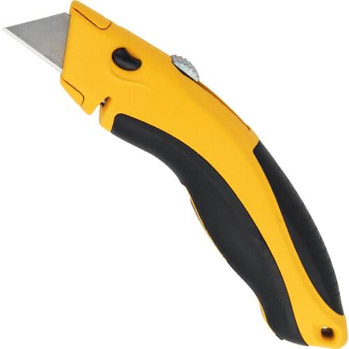 Utility Knife T type heavy duty knife holder with 9 blades 25mm TPR rubber body with 3 Blade Storage Paper Cutter Office Supply