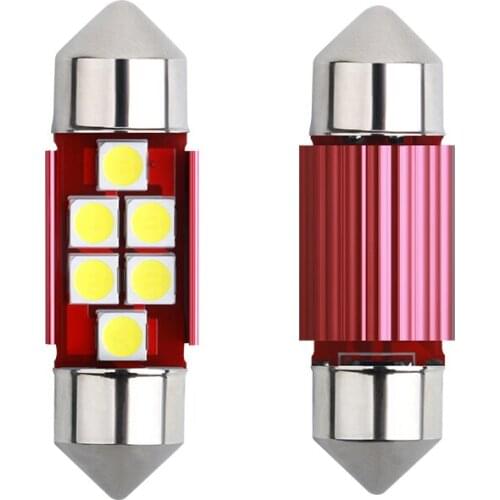 1Pc C5WC10W Highbright Car LED Lamp3030-6-12smd Festoon Error Free 31/36/39/41mm Bulbs Automobile 12V Interior Reading LED Light