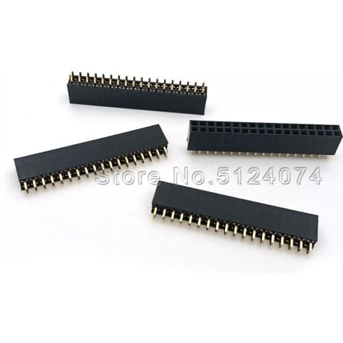 10pcs/lot Double row female Spacing 2.54mm 2x18pin double row seat 36P female connector 2*18P DIP