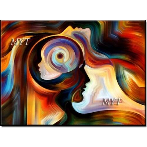 100% hand-painted, large abstract painting flow painting art, painting murals, living room decoration