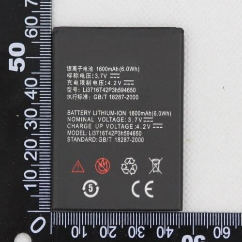 20pcs 1600mah Battery LI3716T42P3h594650 Battery For ZTE U970 v807 V930 U930 N970 V970 V889S V889M U795 Phone Battery Batteries