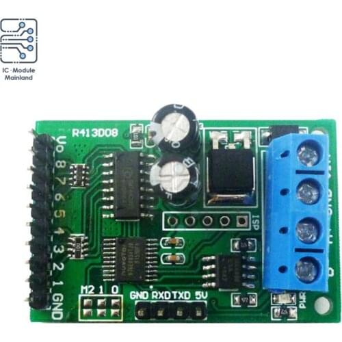 5V 6-24V RS485 RS232 R413D08 8 Channel (TTL) Modbus RTU Control Module Multi-Function Relay PLC Control Board