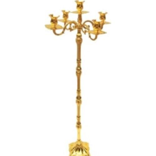 83cm high 5 lights silver plated candelabra for wedding , silver/gold candelabra chandelier, candelabra centerpieces 10PCS/LOT