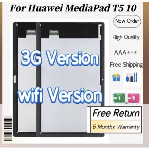 AAA+ LCD For Huawei MediaPad T5 10 T5-10 AGS2-L09 AGS2-W09 AGS2-L03 AGS2-W19 3G WIFI LCD Display Touch Screen Panel Digitizer