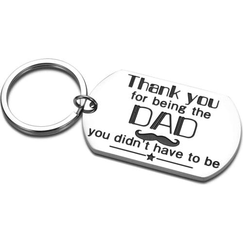 Funny Step Dad Gifts Keychains for Father Dad in Law Christmas Fathers Day Bonus Stepdad Dad Keychain Gift Thanksgiving Present