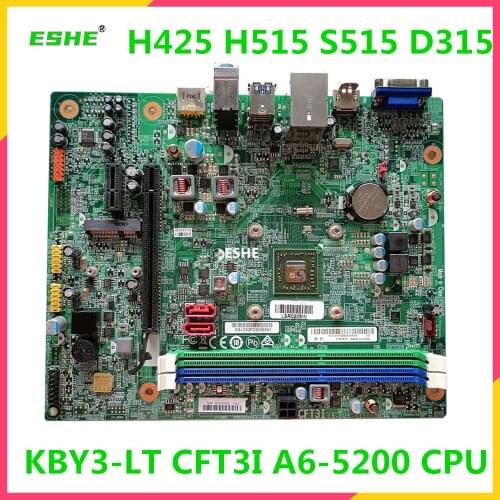 For Lenovo H425 H515 S515 D315 Desktop Motherboard KBY3-LT CFT3I Mainboard A6-5200 CPU 100% tested fully work Original new