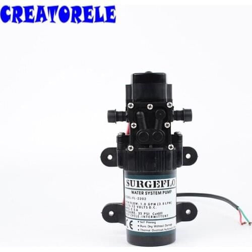 FL-2202 12V DC Mini Submersible Diaphragm Vacuum pump 20m lift High Pressure water pumps self-priming