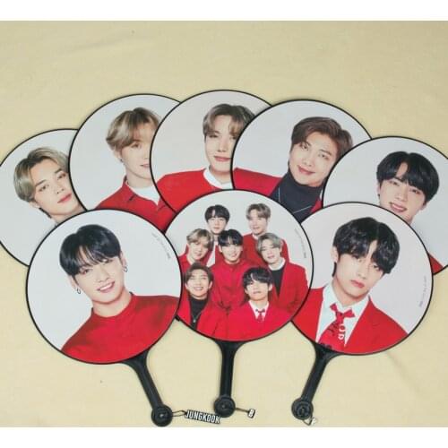 Kpop BANGTAN BOYS ONE Same Handmade Big Round Fans Map Of Soul PVC Fans Gift Top Quality Design