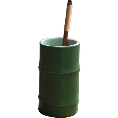 Creative Japanese style bamboo shape ceramic mug Exquisite artistic sense ceramic cups