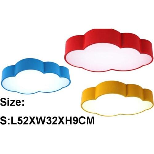 LED Cloud enfants chambre éclairage enfants plafonnier Bébé plafonnier avec jaune bleu rouge blanc pour garçons filles chambre l