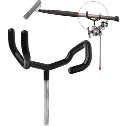 Easy Hood Metal Audio Boom Pole Support Holder Stand For Microphone C-Stands D08A