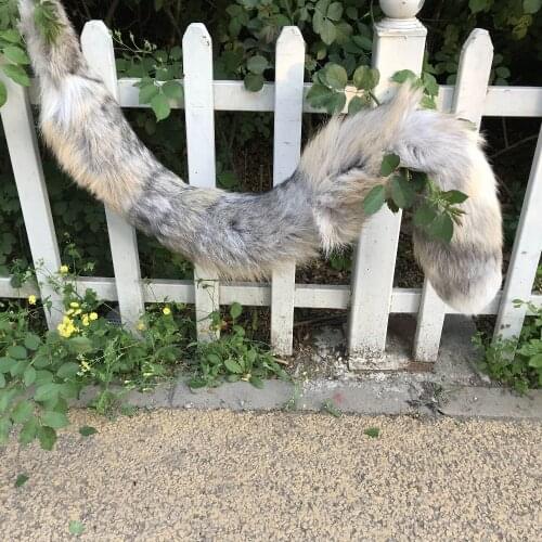 Magicfur - 120cm Real Fox Fur Tail Large Fur Tail Keychain bag Charm Cosplay Pendant