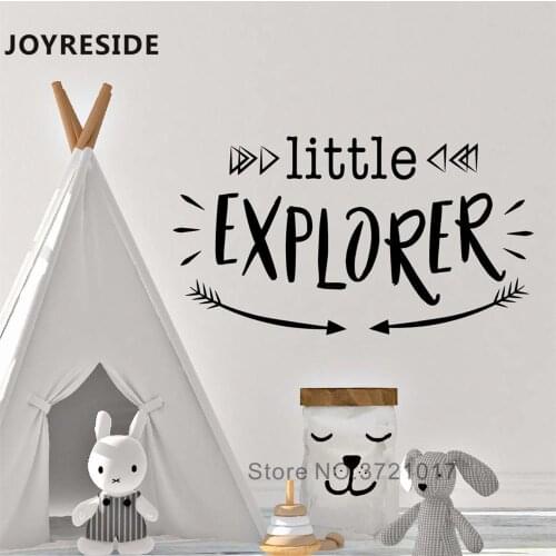 Little Explorer Arrows Wall Decals Quotes Words Lovely Wall Sticker Home House Nursery Room Decoration Cute Vinyl Wall DecalM172