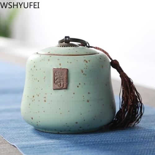 Copper buckle stoneware purple sand jar with lid Sealed moisture-proof tea cans Household drinking utensils accessories WSHYUFEI