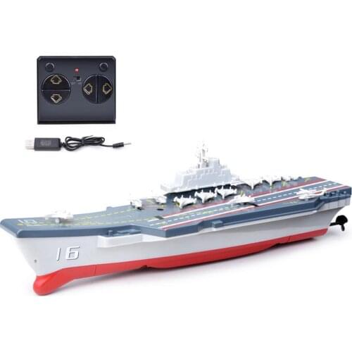 2.4G Mini Remote Control Aircraft Carrier Cruiser Electric Wireless Remote Control Ship Childrens Water Toy Model Kids Boy Gift