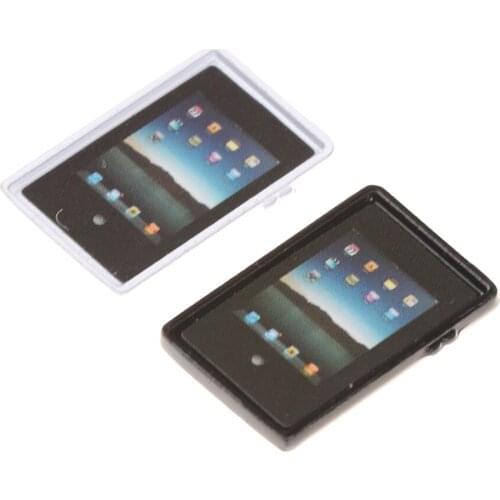 White Black Color 1/6 /1:12 Dollhouse Miniature Scale Dolls Laptop Computer Tablet PC Model Alloy