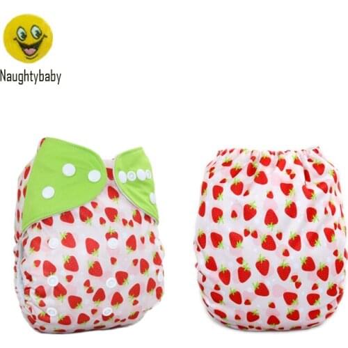 Naughty Baby Cloth Nappies Printing Adjustable Reusable Pocket Diapers Cover 3-13KG 18 sets/lot