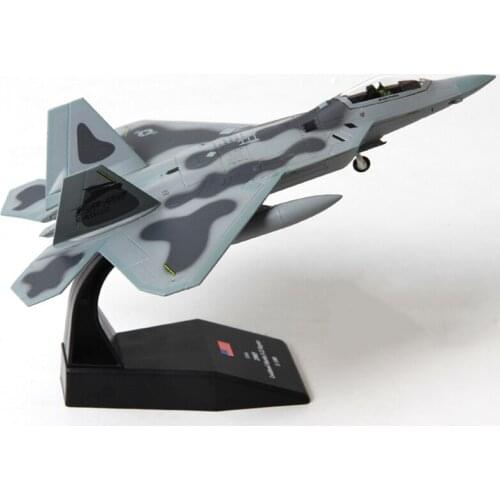1/100 Scale Fighter Aircraft Plane Model Alloy US Air Force Military F-22 Raptor fighter US F22 Aircraft F22 Raptor Model Toys