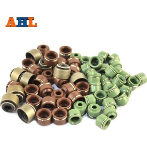 5PCS Intake & Exhaust Valve Kit Valve Stem Oil Seals For YAMAHA YZ250F YZ250 F YZF 250 2001-2013