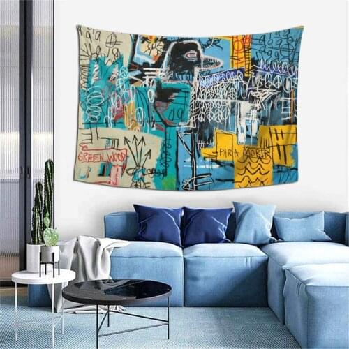 Basquiat Tapestry Wall Hanging 3D Printed Art Home Décor
