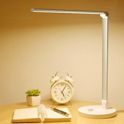 36 LEDs Desk Lamp USB Powered 3 Colors Dimming Adjustable Intensity Table Lamp Knob Switch Light for Kids Study Bedside Reading