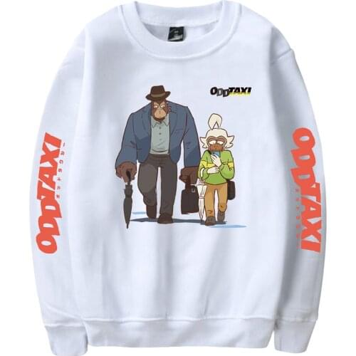 2021 New Arrival Odd Taxi Print Loose Tops Sweater Series Women/Men Clothe Turtlenecks Sweet Style Round collar fleece