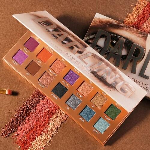 O.TWO.O Eyeshadow Palletes 21 Colors Ultra Fine Powder Pigmented Shadows Glitter Diamond Shimmer Makeup Eye Shadow Palette