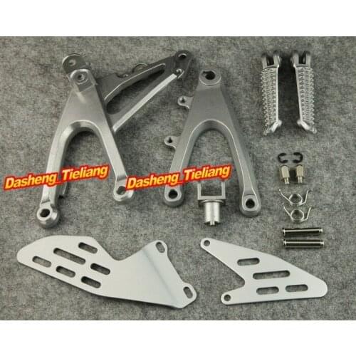 Front Rider Foot Pegs Footpegs Footrests Brackets Set For YAMAHA 2007 2008 YZF R1, Left Right Motorcycle Spare Parts Accessories
