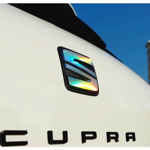 SEAT LEON MK3 - SEAT IBIZA MK4-MK5 EMBLEM HOLOGRAM STICKER-VINYL FOIL-ADHESIVE STICKER-457543599