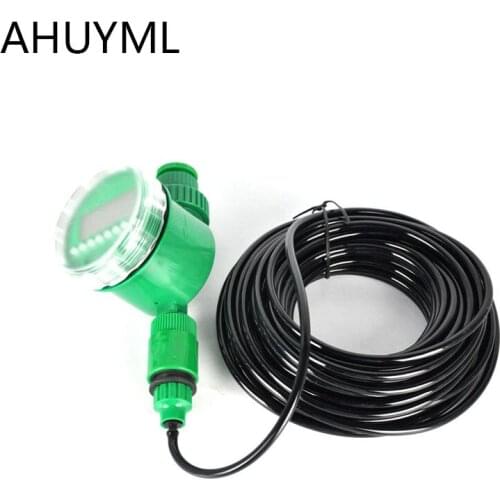 35M Garden DIY Micro Drip Irrigation System Plant Self Automatic Watering Timer Garden Hose Kits With Adjustable Dripper