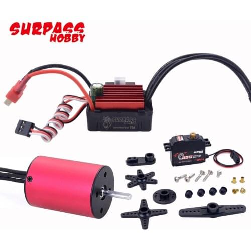 Surpass Hobby 2838 3600KV Waterproof Brushless Motor+35A Waterproof Brushless Speed Controller 2S-3S ESC For 1/16 RC Car