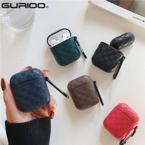 Woven Soft TPU Silicone Cover For Apple Air Pods 1 2 Case For Air Pods 2 Portable Keychain Wireless Bluetooth Earphone Box Cases