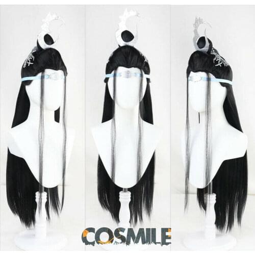 Grandmaster of Demonic Cultivation The Untamed Lan Wangji Cosplay Prop Hair Hairpin Hair Wig Human Hair Crown Limit ZY