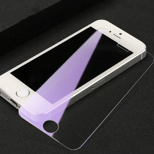 50pcs/lot For iphone11pro X XR XS Max 8 7Plus 6S 6 Full Cover Anti Blue Light Tempered Glass Screen Protector 9H Protective Film