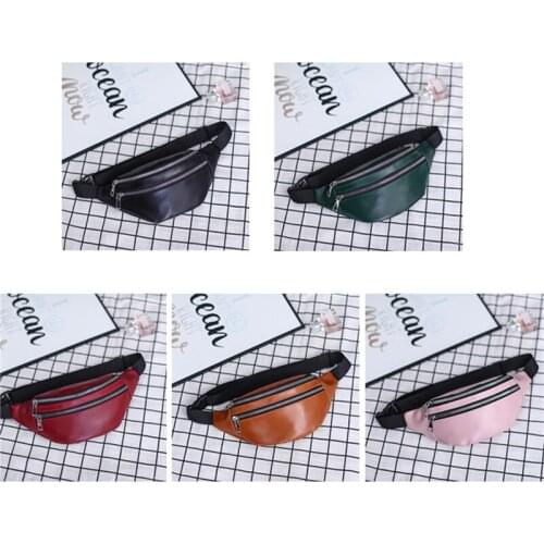 Women Chest Bag Waist Packs For Unisex Female PU Leather Fanny Packs 2020 New Fashion Ladies Belt Bum Bags