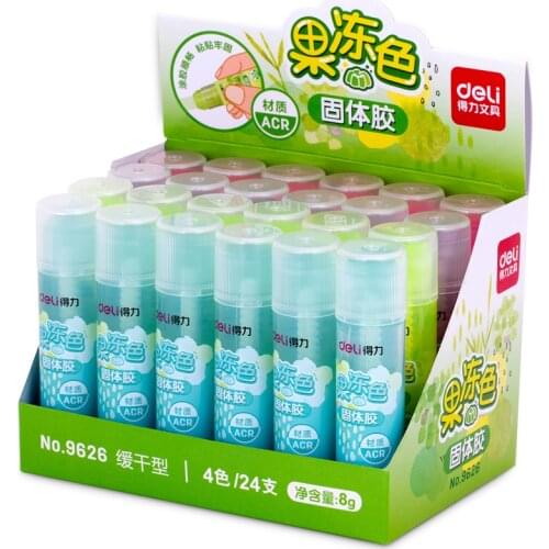 10Pcs Wholesale School & Office Supplies solid glue Strong Adhesives solid glue stick for Children Candy Color Solid Glue