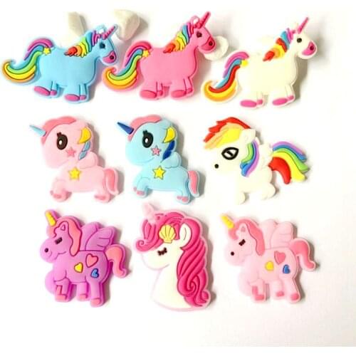 30Pcs/lots Mixed Rainbow Unicorn Gather Ornament Hairclip Headband BB Clips Hair Band DIY Supplies Jewelry Making Accessories