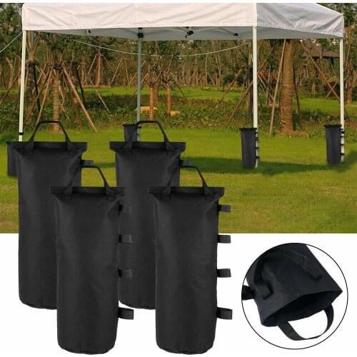 4pcs Tent Fixed Sandbag Oxford Cloth Waterproof Durable Canopy Counterweight Sandbag Tent Leggings Accessories Four Seasons