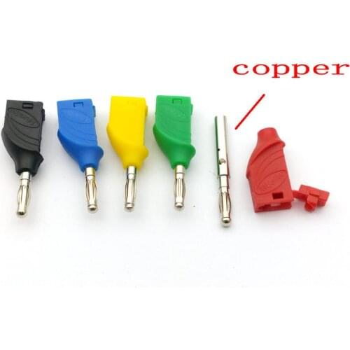 5pcs High temperature resistant copper 4mm Banana plug for Binding Post Probes